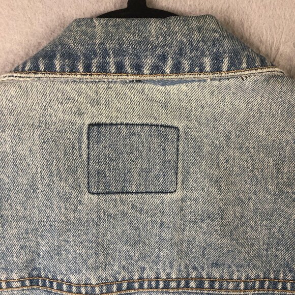 Vintage GAP Denim Jacket Mens Extra Large Blue Light Wash Trucker Classic 90s - Picture 7 of 16